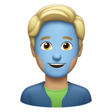 Hey Please generate emoji written IT with blue background sticker