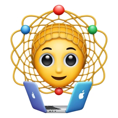 logo para una aplicación que se llama "Net Genius" usa el nombre de la aplicación para crear el logo sticker