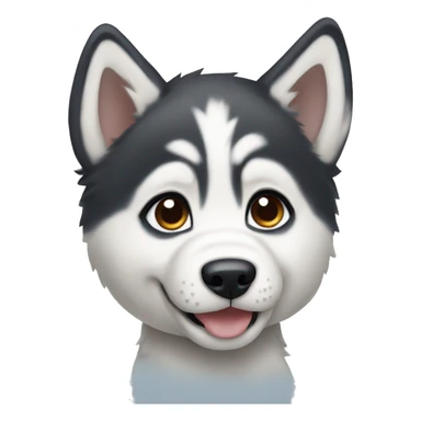husky puppy sticker
