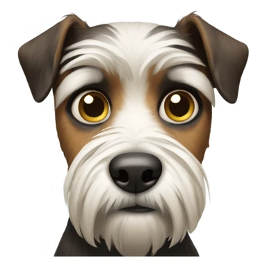 Concerned terrier sticker