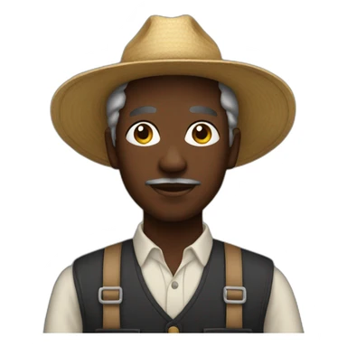 black agricultor sticker