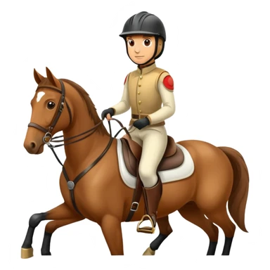 horse rider sticker