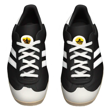 a pair of black adidas sambas sticker