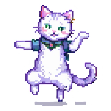 dancing cat sticker