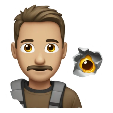 Hole and guy sticker