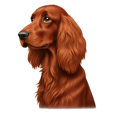 Irish red setter dog  sticker