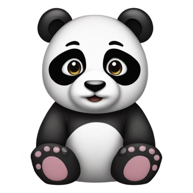 Alpha omicron pi panda sticker