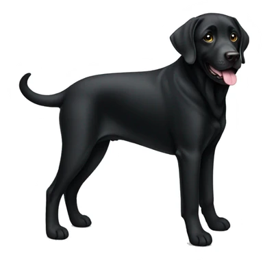 Black Coloured labrador  sticker