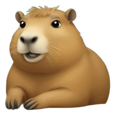 capybara chilling sticker