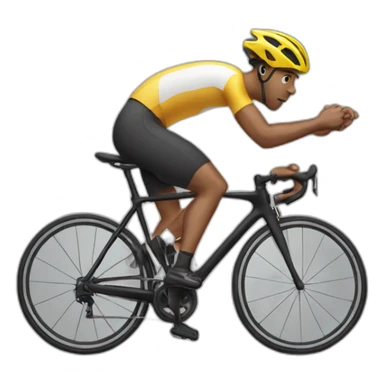 Ciclist one handed sticker