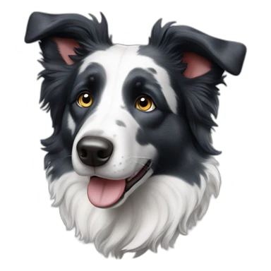 Border collie bleu merle  sticker