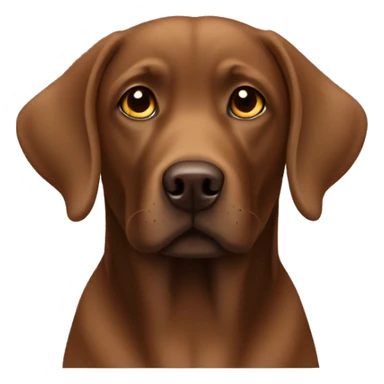 Brown Labrador short legs sticker