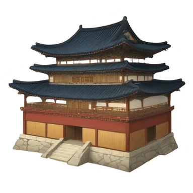 korea traditonal palace sticker