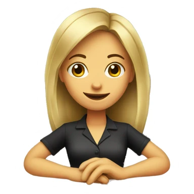 Girl bartender behind bar  sticker