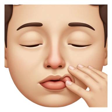 nose sucking in air sticker