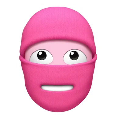 pink ski mask sticker