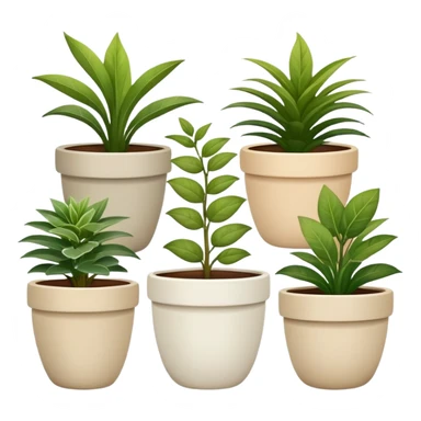 Serene plant pots  sticker