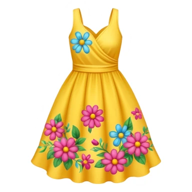 summer-themed emoji of a summer dress sticker
