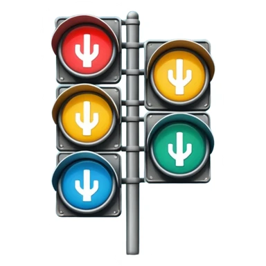 mac os icon rotation retro street signal rotating inversion sticker