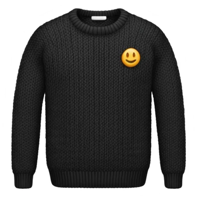 sweter:negro sticker