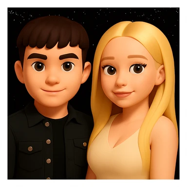 Make the upper body of the girl slightly more voluminous for a more balanced silhouette, while preserving the overall look and style of a 3D emoji. Maintain the 3D emoji style characteristics in the edit. sticker