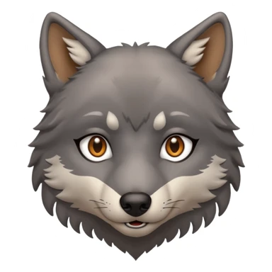 • Wolf 2 – Loving heart sticker