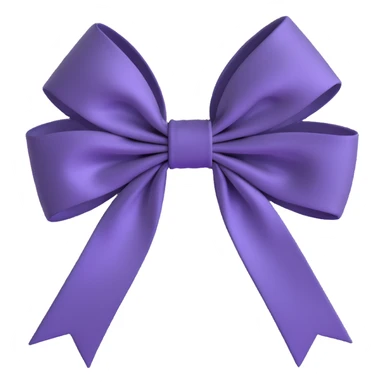 elegant satin hair bow sticker
