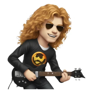 young dave mustaine sticker