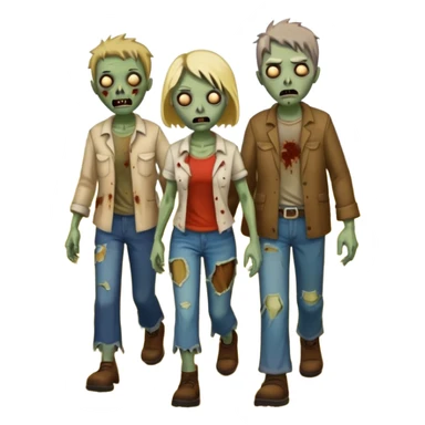 zombies on a farm sticker