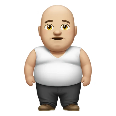 Fat bald guy sticker