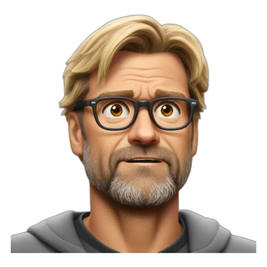 Jurgen Klopp shoulder shrug don't know sticker