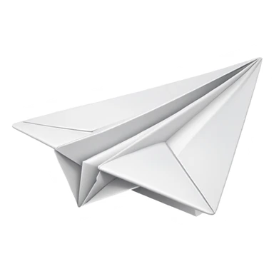 paper airplane sticker