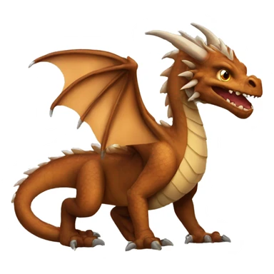Brown dragon sticker
