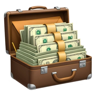 open wifi money filled briefcase sticker