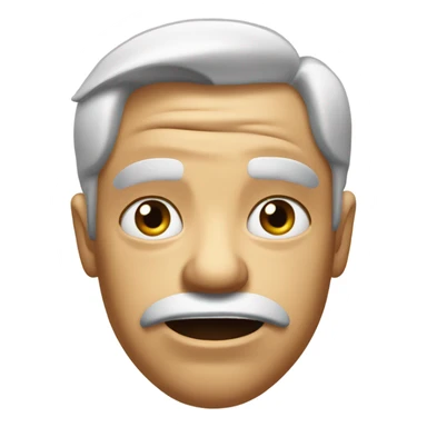 Stank face with wrinkly eyebrows sticker