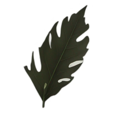 Une feuille noire sticker