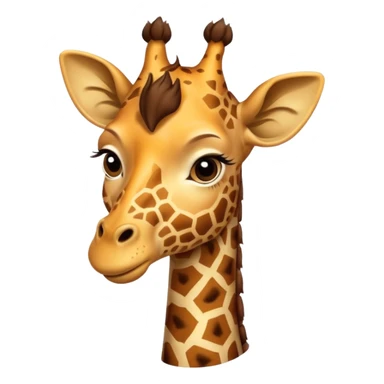 Ful Mor zürafa sticker