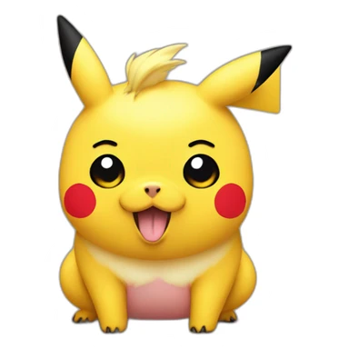 Trump as Pikachu pig sticker