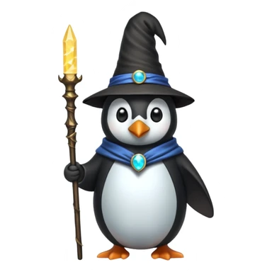 Penguin Wizard sticker