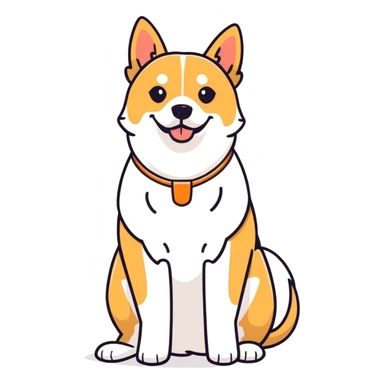 Dog wearing bikini sticker