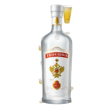 Russian vodka sticker