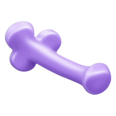 Pastel purple dog bone sticker