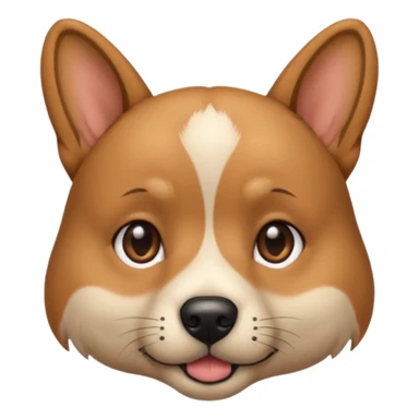 dog with ear piercing  sticker