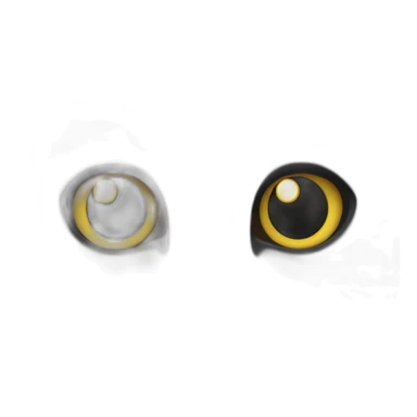 cat fat face dark grey sticker