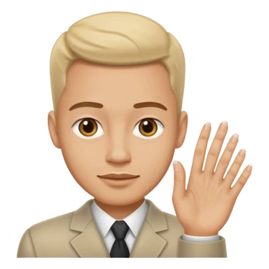 fingernails man sticker