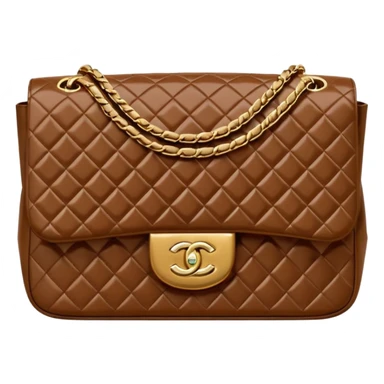 chanel brown color bag sticker
