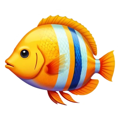 Tropical fish sticker