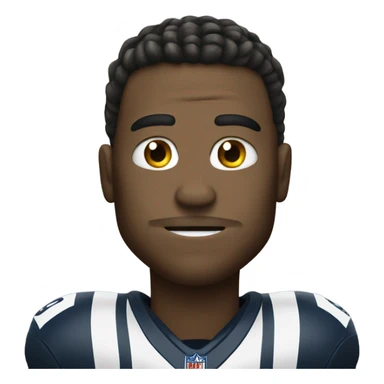 Football player with snake face sticker