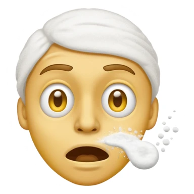 Emoji qui snif de la drogue sticker