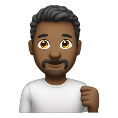 Man holding banner sticker